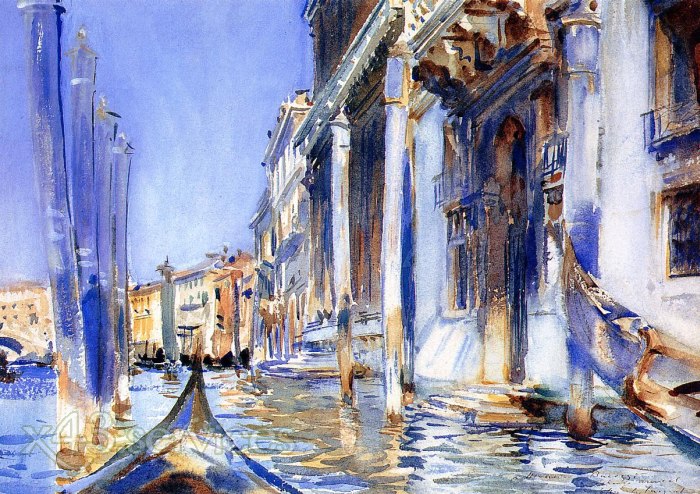 John Singer Sargent - Ansicht des Grand Canal - View of the Grand Canal